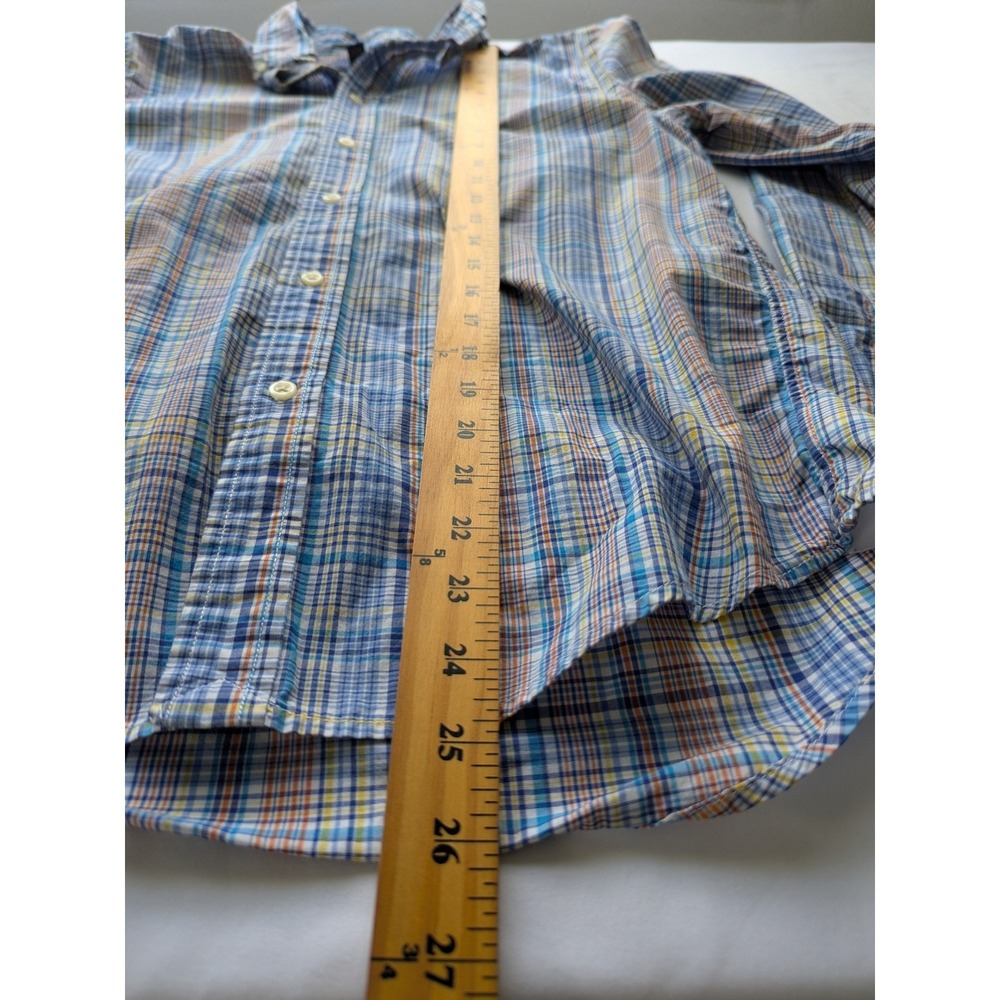 Ralph Lauren Button Down Shirt Women Sz XL Preppy Plaid Cotton Long Sleeve Pony - Picture 8 of 9